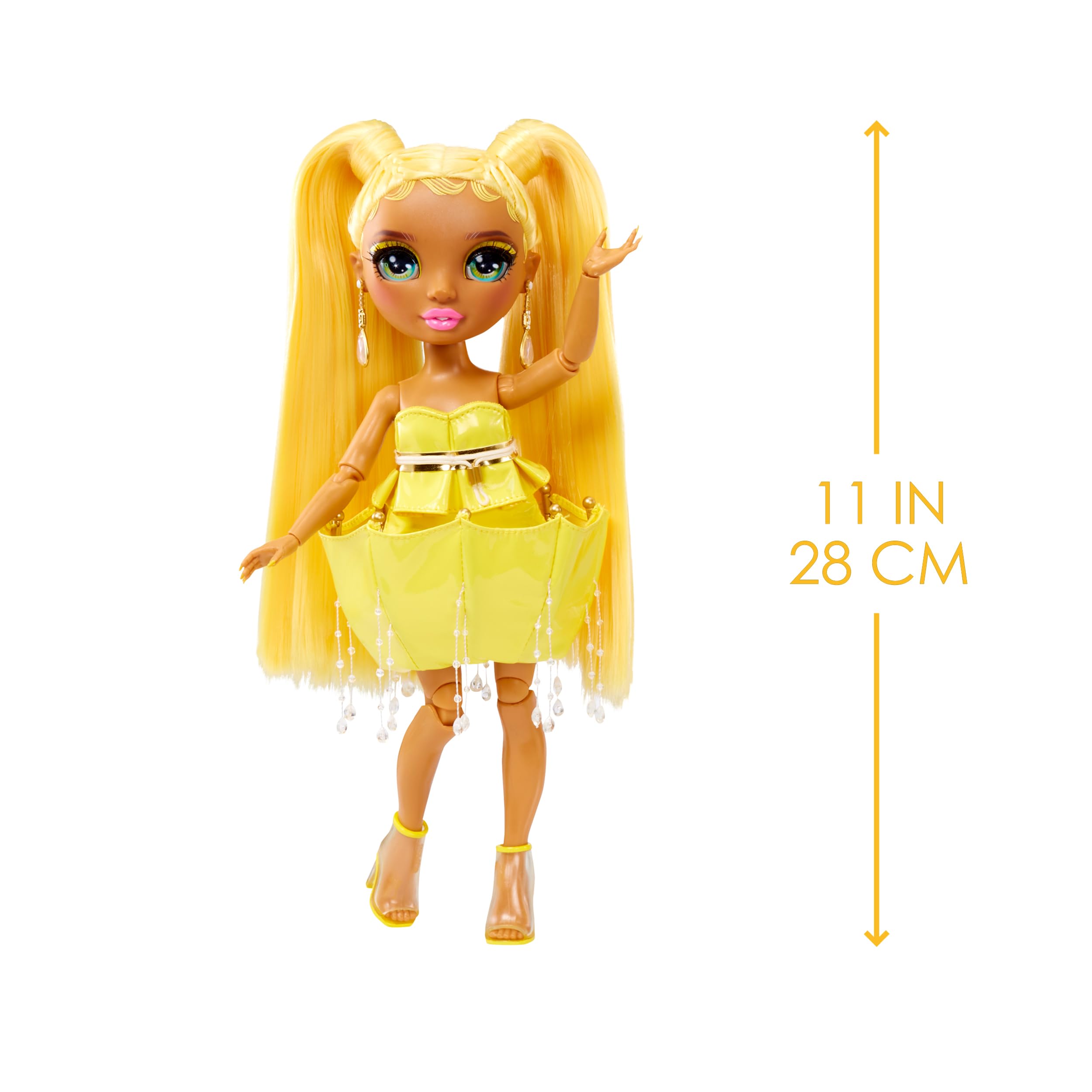 Rainbow High Fantastic Fashion Sunny Madison – Yellow 11” Fashion Doll and Playset with 2 Complete Doll Outfits, and Fashion Play Accessories, Great Gift for Kids 4-12 Years Old - Image 4