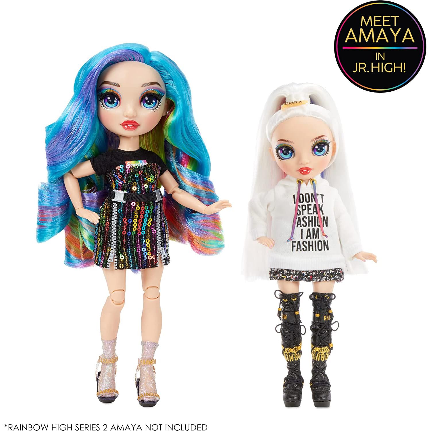 Rainbow High Jr High Series 2 Amaya Raine- 9" Rainbow Posable Fashion Doll with Designer Accessories and Open/Close Backpack. Great Toy Gift for Kids Ages 6-12 Years Old & Collectors - Image 4