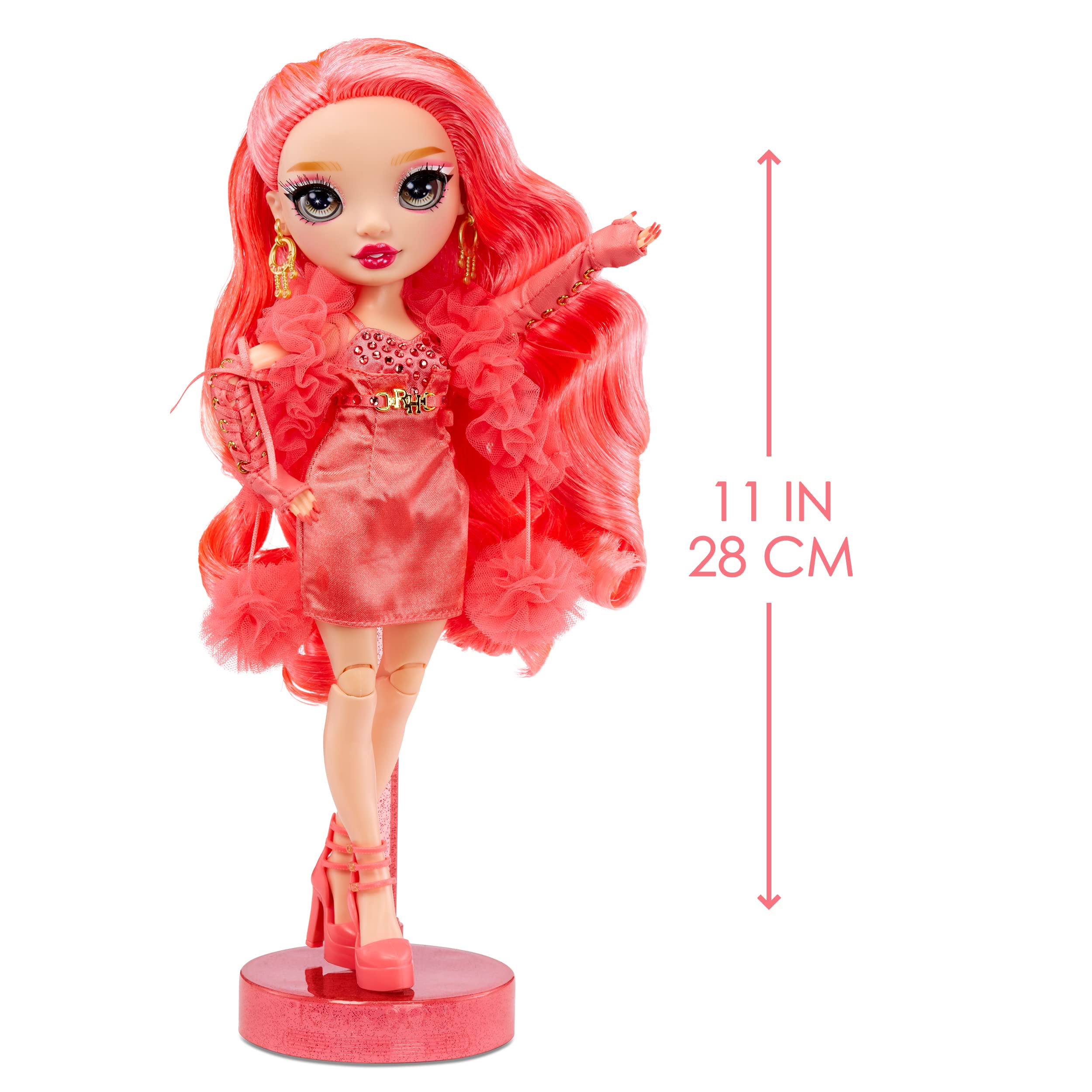 Rainbow High Priscilla- Pink Fashion Doll. Fashionable Outfit & 10+ Colorful Play Accessories. Great Gift for Kids 4-12 Years Old and Collectors. - Image 3