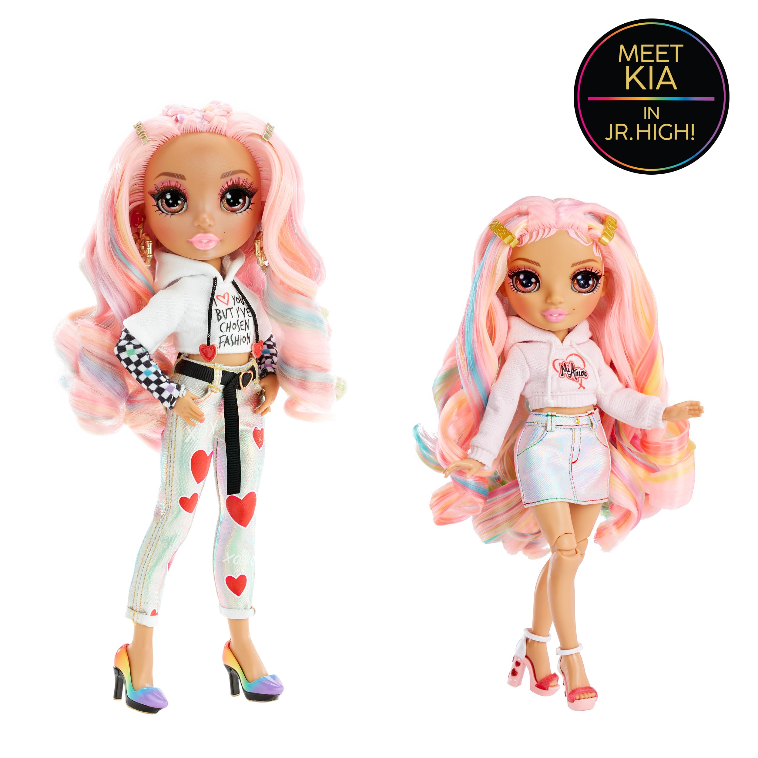 Rainbow High Rainbow Junior High Special Edition Kia Hart - 9" Pink Posable Fashion Doll with Accessories and Open/Close Soft Backpack. Great Toy Gift for Kids Ages 4-12 - Image 5
