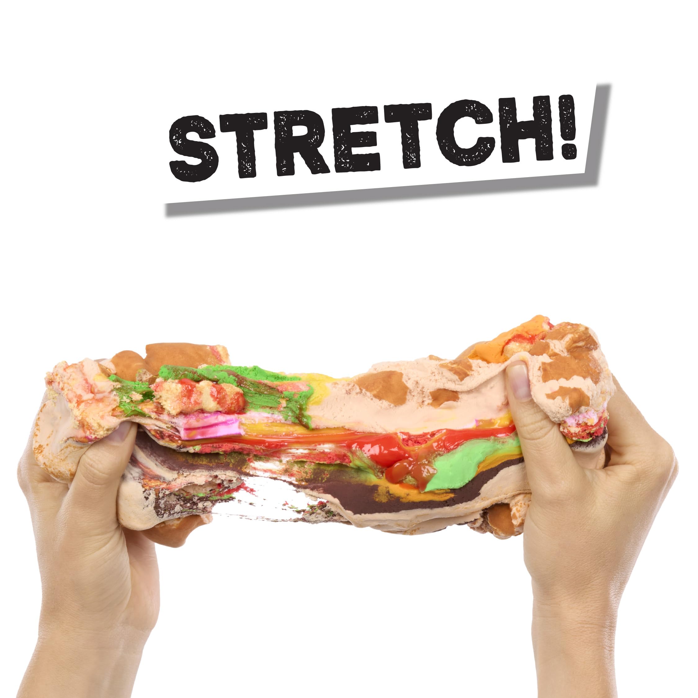 Slime Life Cheeseburger DIY Slime Kit - Unboxing Ingredients to Make, Smash, and Stretch Your Food Slime, Ages 8+ - Image 6