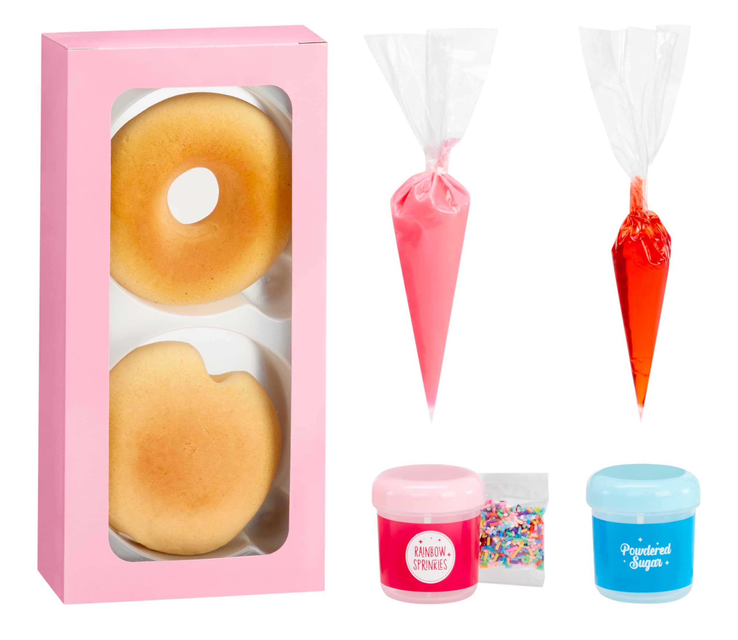 Slime Life Pink Icing Round & Jelly Filled Donuts DIY Slime Kit - Unboxing Ingredients to Make, Smash, and Stretch Your Food Slime, Ages 8+ - Image 3