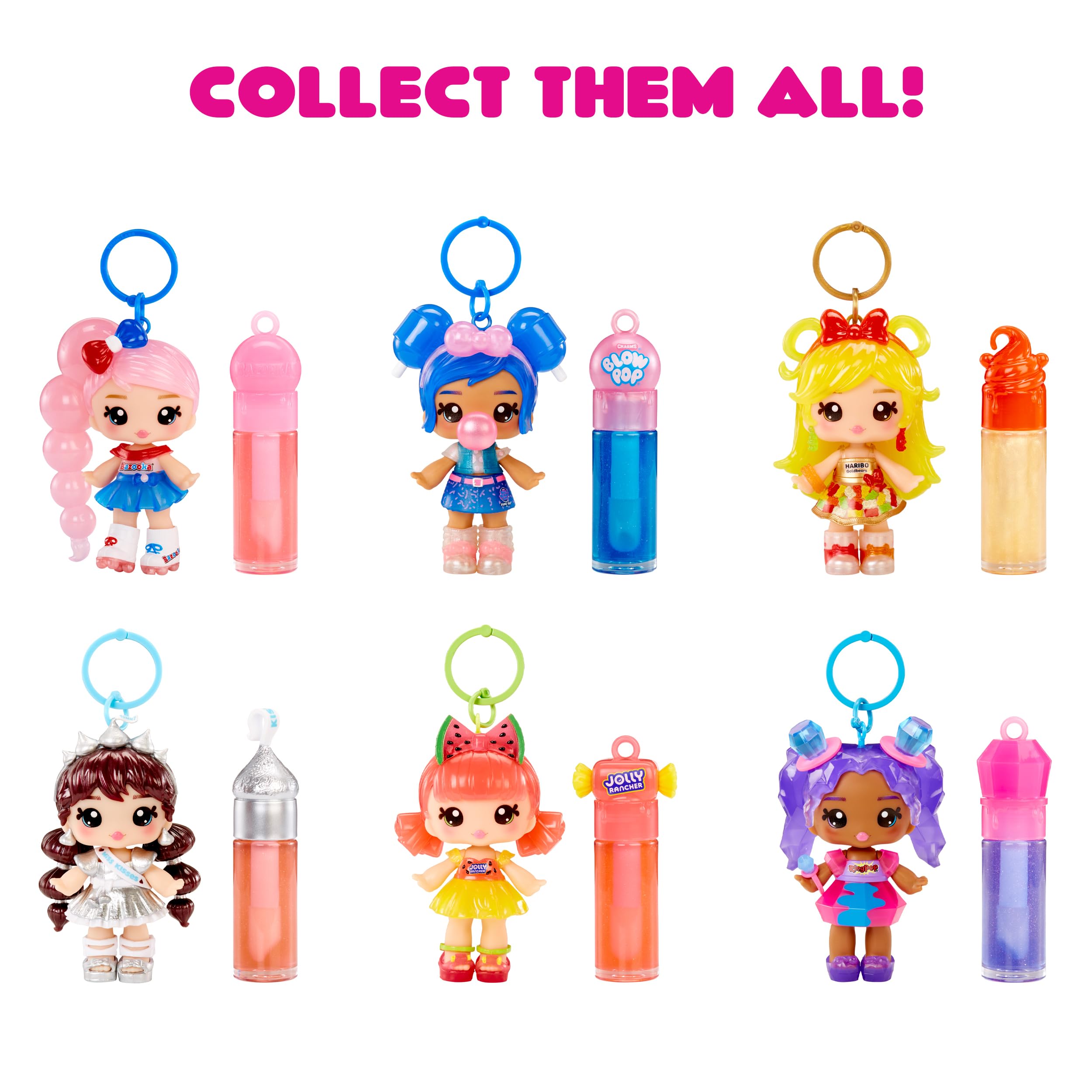 Yummiland x Licensed Sweets Lip Gloss Doll: Haribo Goldbears Includes DIY Lip Gloss + Removable Keychain, Cosmetic Play, Collectible, Ages 4+ - Image 8