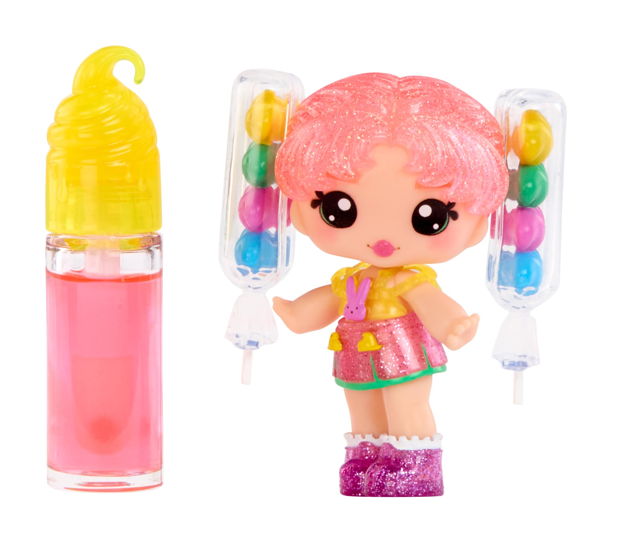 Yummiland x PEEPS Lip Gloss Doll- Molly Mallows with Scented Lip Gloss, Ages 4+ - Image 4